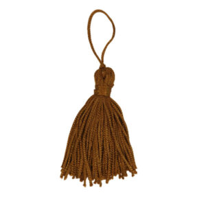 Tassel Sortido 7cm c/10 und. - Cor: Marrom Claro